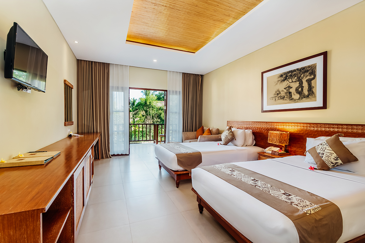 Deluxe Twin Bed Radha Phala Resort Ubud Bali (4)